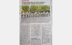 EFV :Ecole Française de Vélo 2ème année :c est reparti