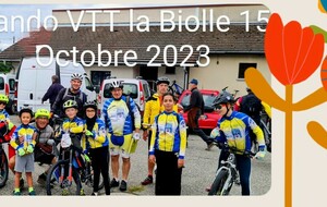 Ecole Vélo VTT de la Biolle le 15/10/2023